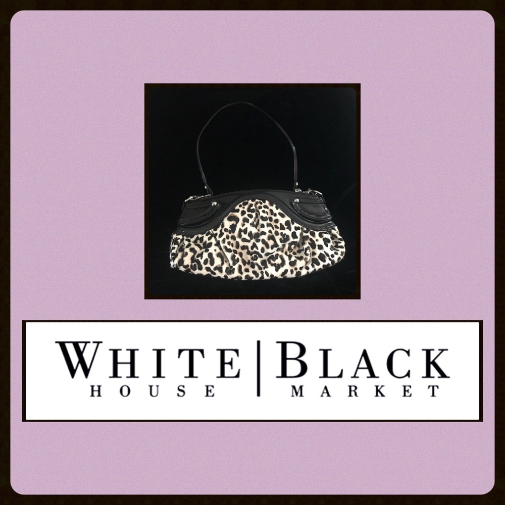 WHBM RUCHED HANDBAG ~ PRISTINE!! - Picture 2 of 9